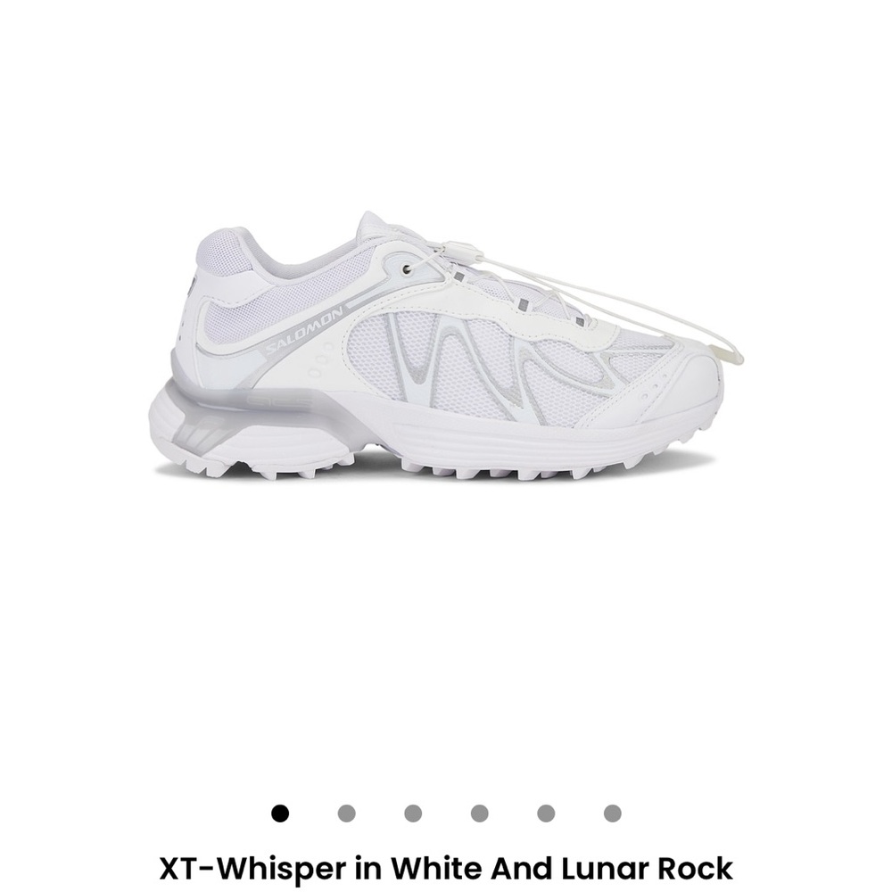 Salomon White and Gray Athletic Shoes with Chunky Sole